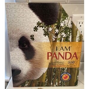 Madd Capp I Am Panda Head Shaped Jigsaw Puzzle 550 Pieces 10+ New Sealed